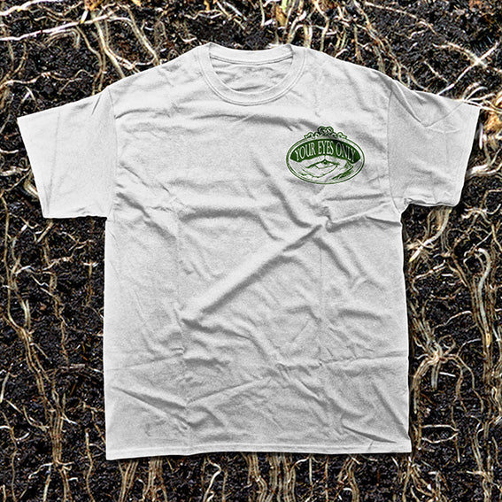 Green and white logo tshirt